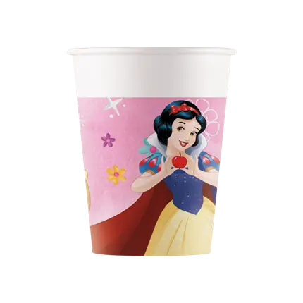 Disney Princesses papkrus - 25 cl - sæt med 8 stk.