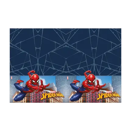 Spiderman-borddug i plast