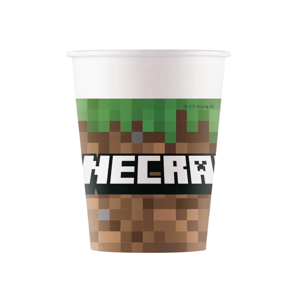 Minecraft papkrus - 25 cl - sæt med 8 stk.