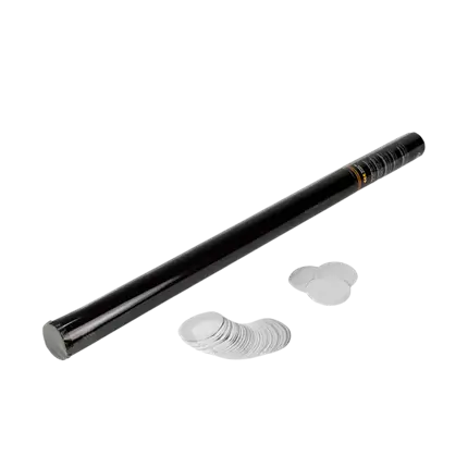 80 cm manuel rund konfettikanon - hvid