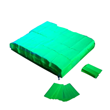 Fluorescerende konfettipose 1KG - Grøn