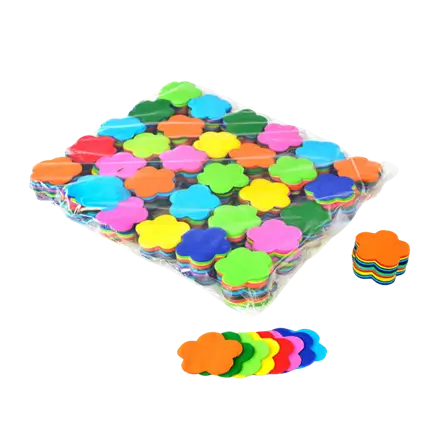 Blomsterkonfettipose 1KG - Flerfarvet