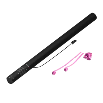 Streamer pink elektrisk konfettikanon 80 cm