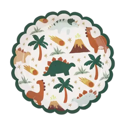 Dinosaurer fødselsdagstallerkener