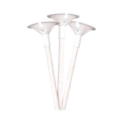 Tryllestav med ballonklemme - Hvid