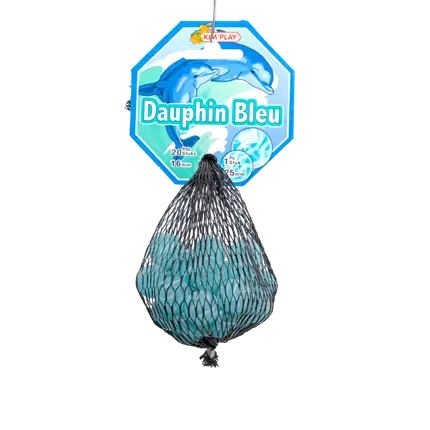 Pakke med 20 blå delfin-kugler +1 Calot