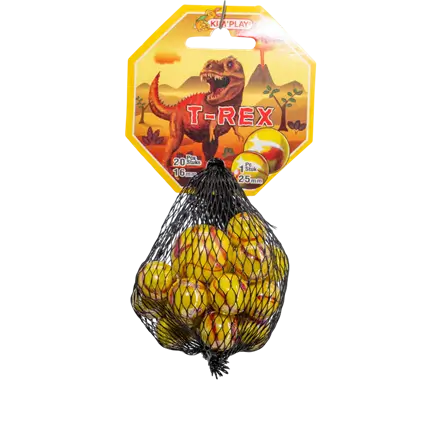 Pakke med 20 T-Rex-kugler +1 hætte