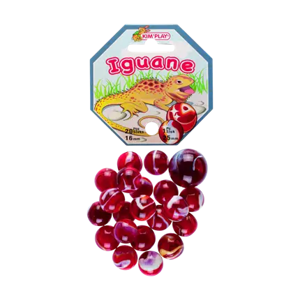 Pakke med 20 Iguana-kugler +1 Calot