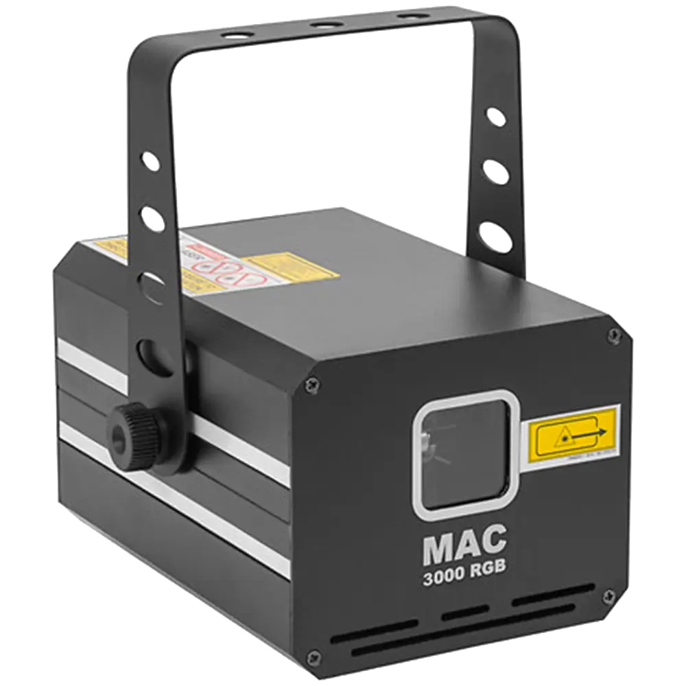 MAC 3000 RGB - Professionel flerfarvet laser