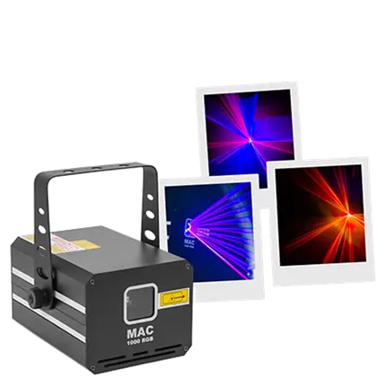 MAC 1000 RGB - Professionel flerfarvet laser