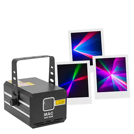 MAC 500 RGB - Professionel flerfarvet laser