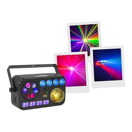 LightShow 6FX - 6 i 1-effekter med DMX