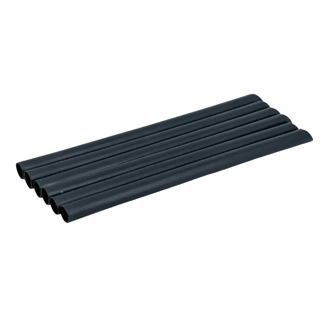 Genanvendeligt PP skråt sugerør til boblete - sort 20 cm/ø12 mm (SÆT MED 100)