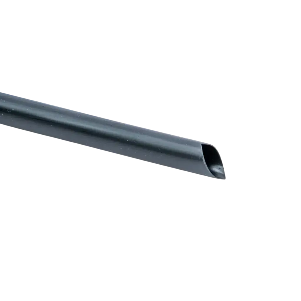 Genanvendeligt PP skråt sugerør til boblete - sort 20 cm/ø12 mm (SÆT MED 100)