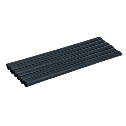 Genanvendeligt PP skråt sugerør til boblete - sort 20 cm/ø12 mm (SÆT MED 100)