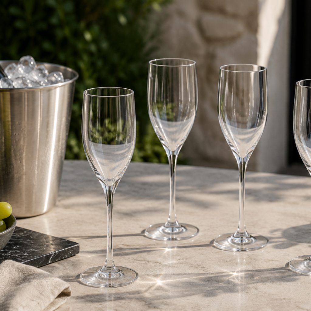 Ubrydeligt champagnefløjteglas "Venus" i Ecozen - 17 cl