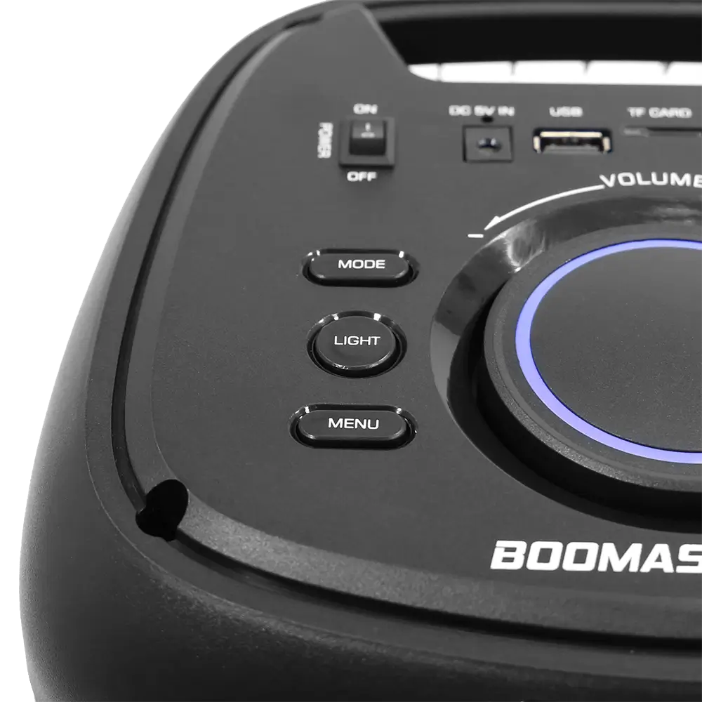 BOOMaster 300' bærbar batterihøjttaler - 250W med Bluetooth, LED