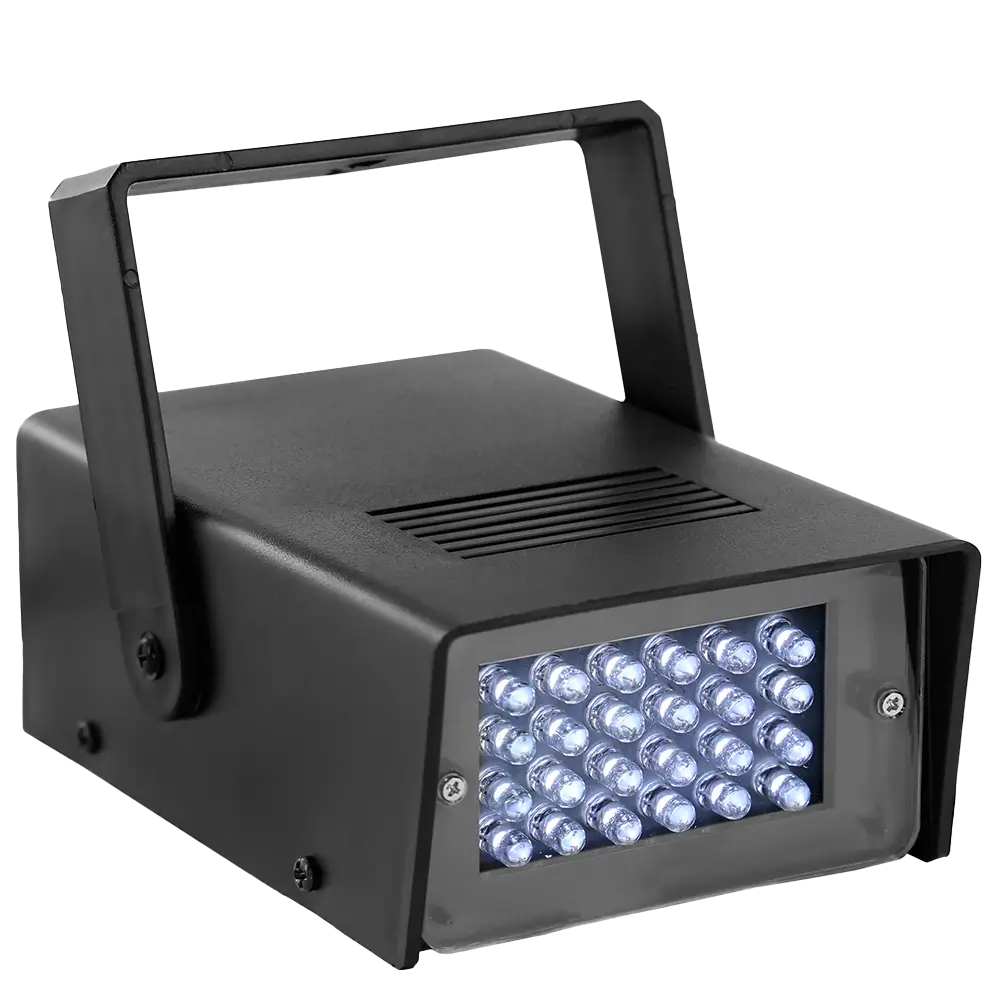 FLASHLED-MINI" LED-stroboskop - 24 hvide LED'er, justerbar hastighed