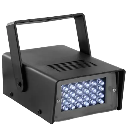 FLASHLED-MINI LED-stroboskop - 24 hvide LED'er, justerbar hastighed