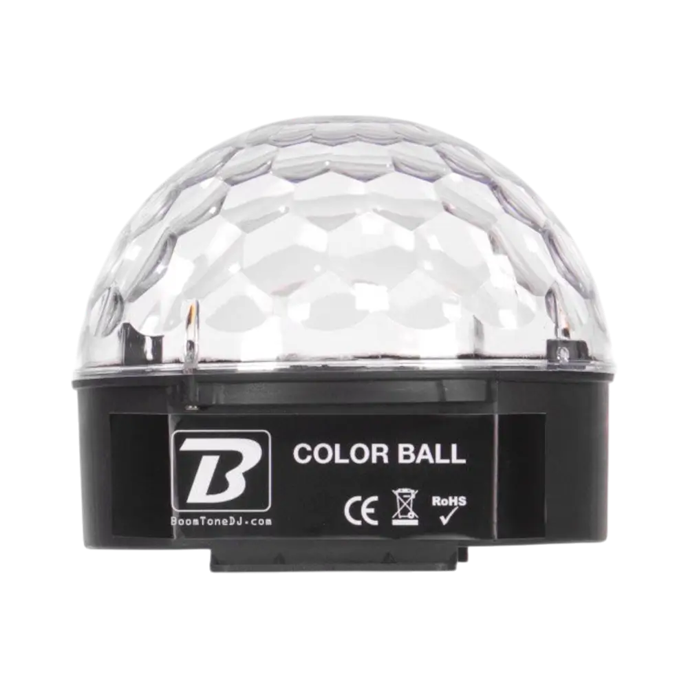 Color Ball" LED-lyssæt - RGB 9W, 82 linser, fjernbetjening medfølger