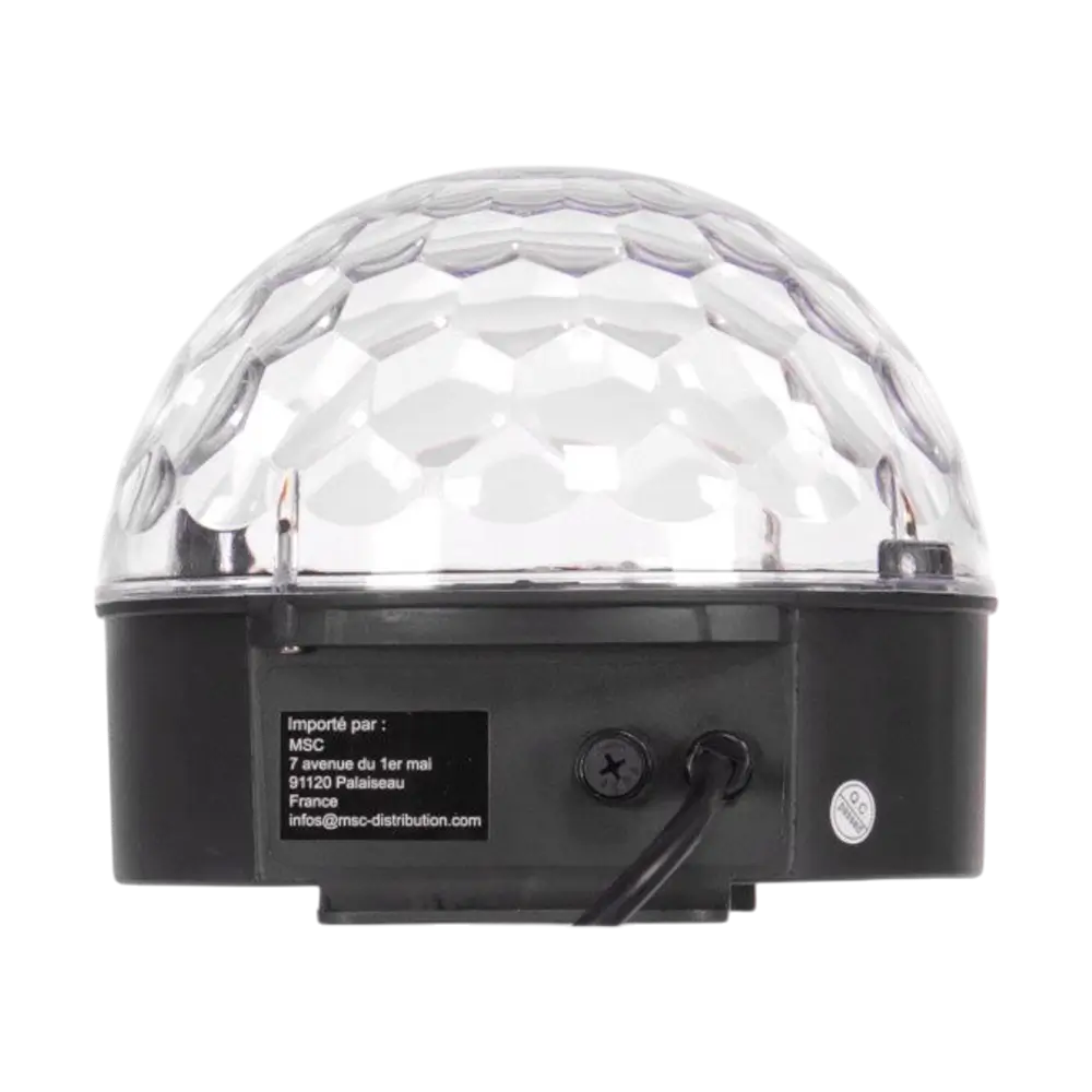 Color Ball" LED-lyssæt - RGB 9W, 82 linser, fjernbetjening medfølger