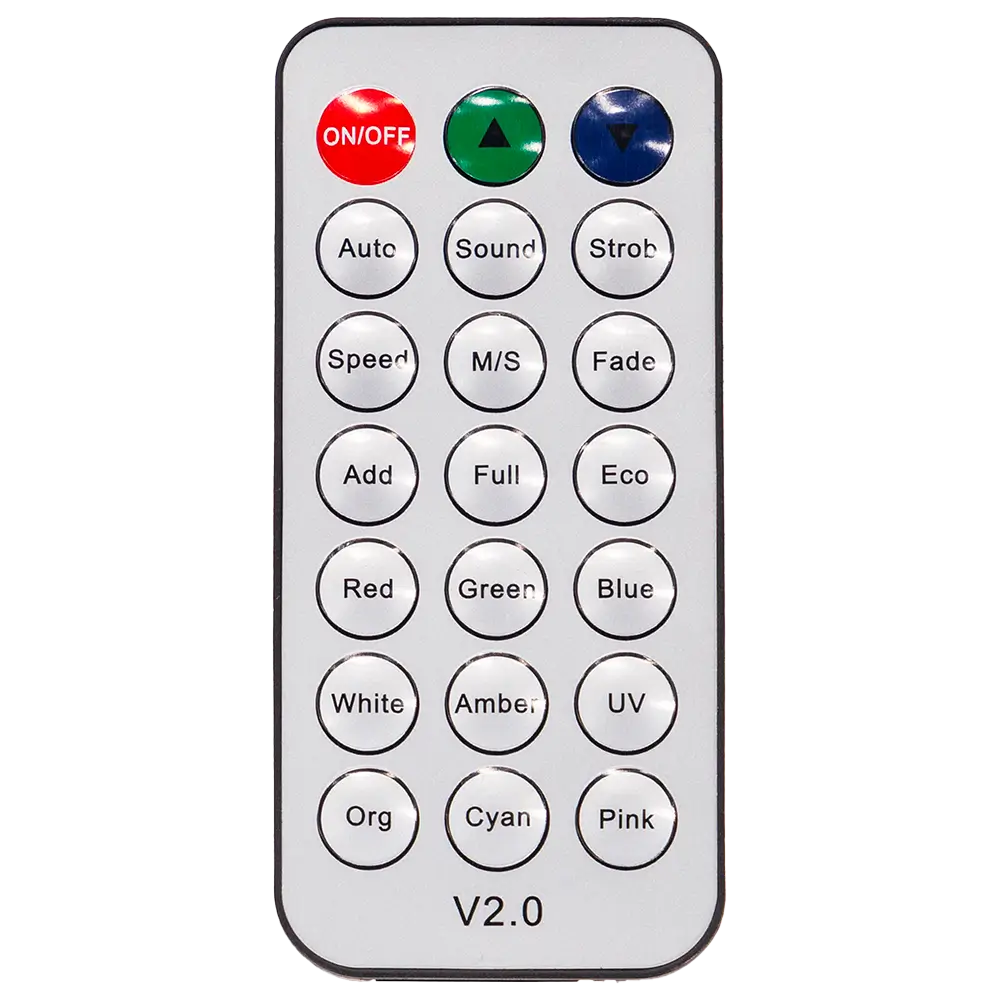 LED-projektører "IZY Glow Set" Mac Mah – 6×15W RGBWA-UV, trådløs DMX, genopladelige