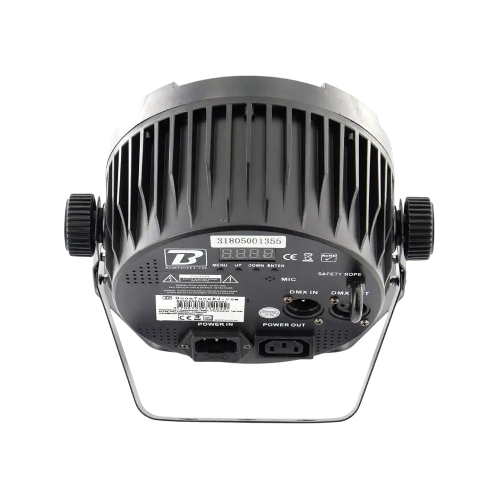 7x10W 5in1 LED PAR-projektør - 7 RGBWA-lysdioder, DMX, auto- og musiktilstande og fjernbetjening