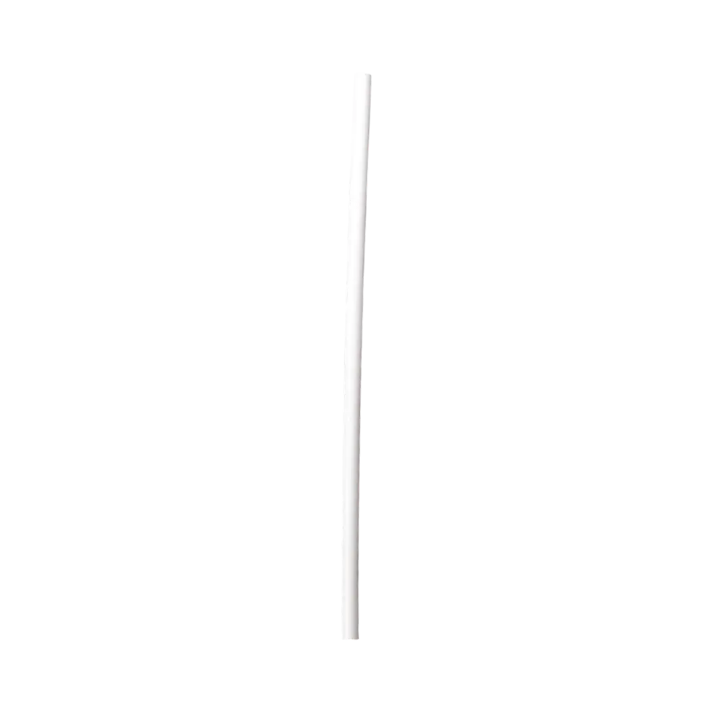Hvidt genanvendeligt PP-sugerør 20 cm ø 6 mm - fødevaresikkert og genanvendeligt (pakke med 250)