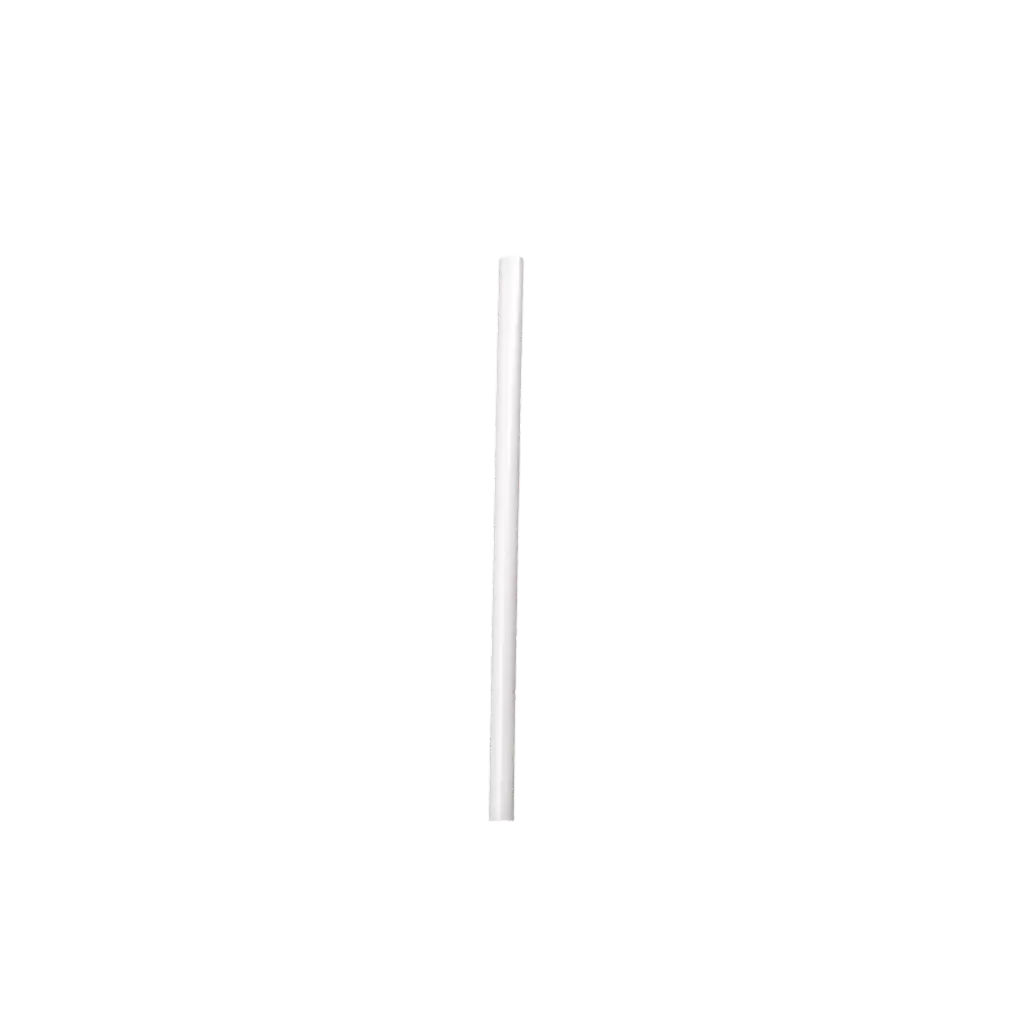 Lille" genanvendeligt hvidt PP-cocktailsugerør 15 cm ø 8 mm - fødevaresikkert og genanvendeligt (pakke med 250)