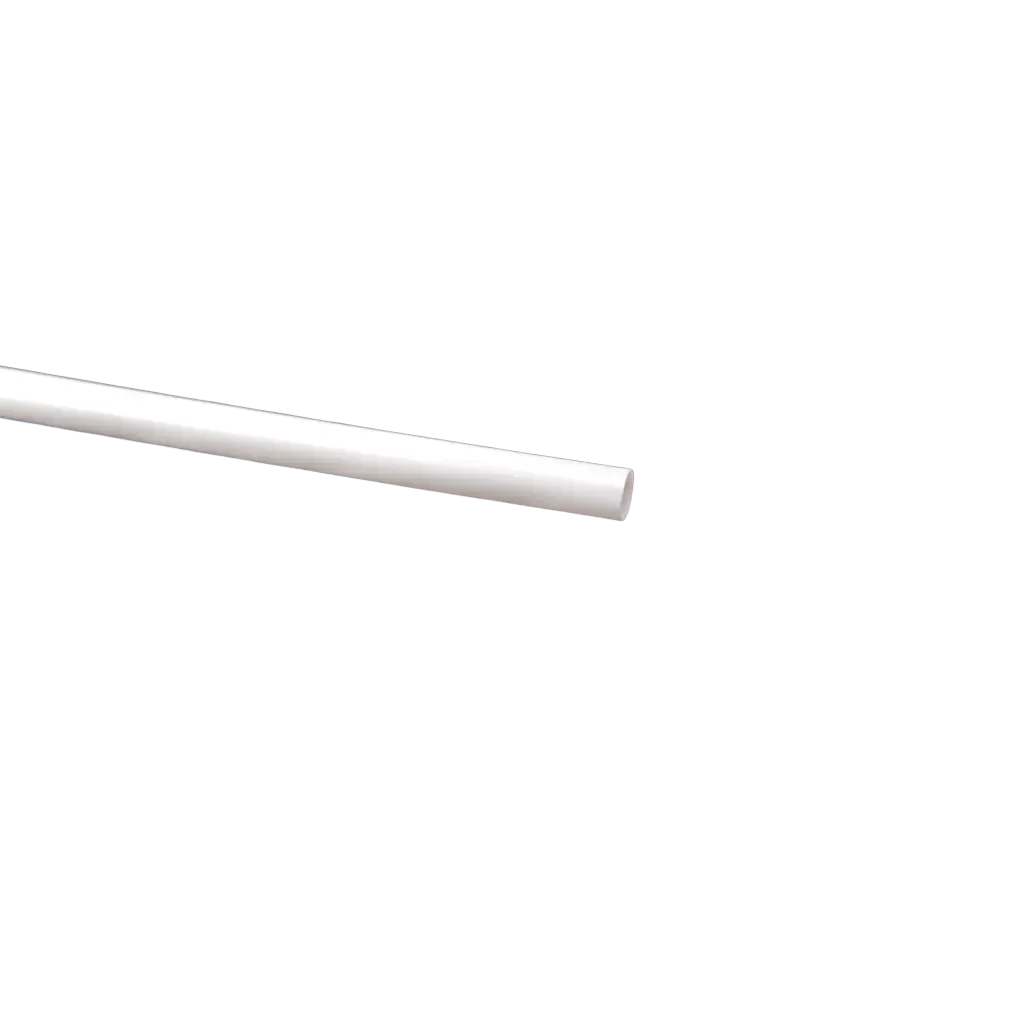 Hvidt genanvendeligt PP-cocktailsugerør 20 cm ø 8 mm - fødevaresikkert og genanvendeligt (pakke med 250)