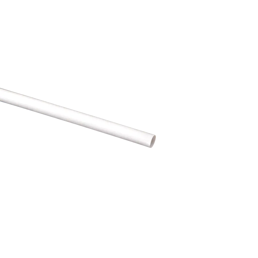 Kæmpe XXL hvidt PP genanvendeligt sugerør 50cm ø 8mm - Fødevarecertificeret og genanvendeligt (Pakke med 500)