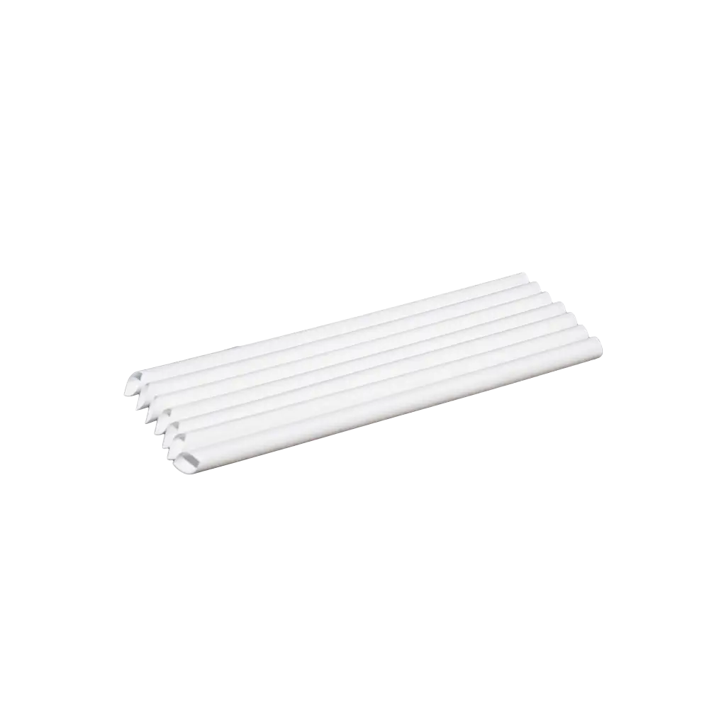 Bubble Tea-sugerør i hvid genanvendelig PP 23 cm ø 12 mm - fødevarecertificeret og genanvendeligt (pakke med 200)