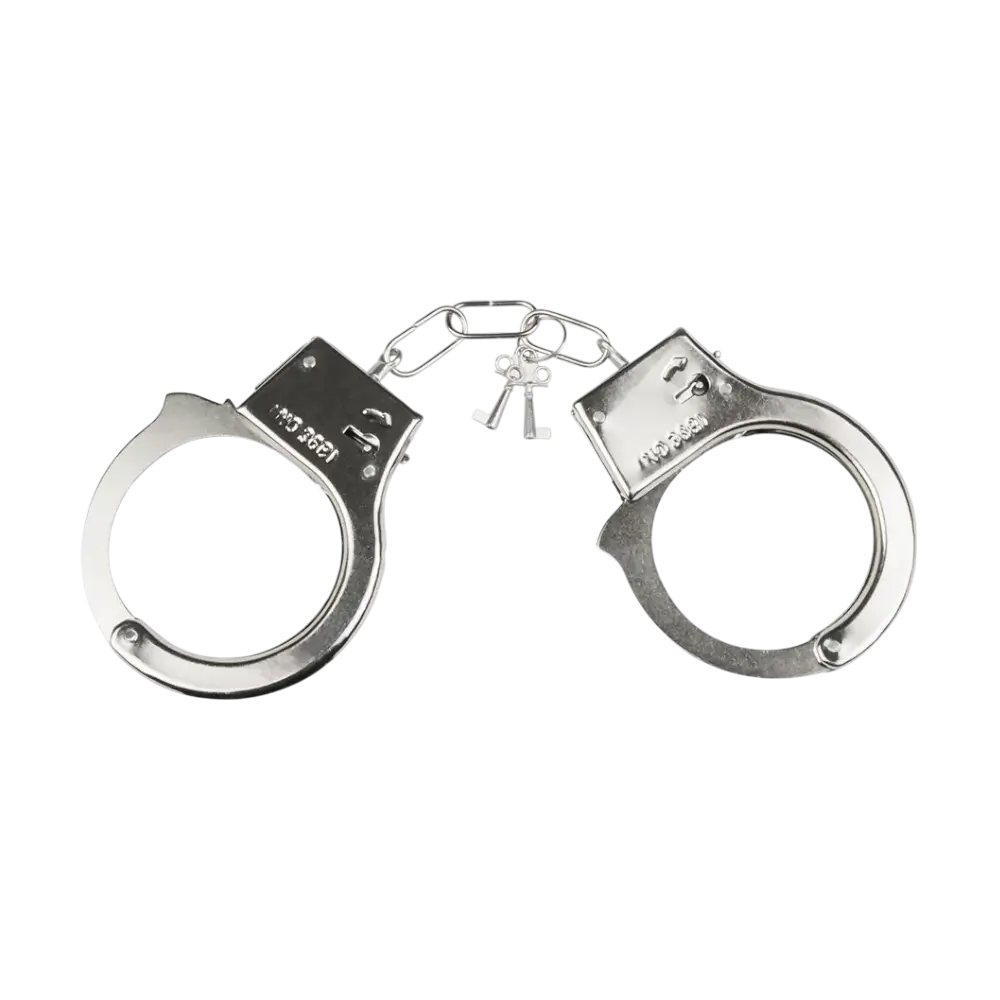 Metalhåndjern med nøgler - Politiforklædning