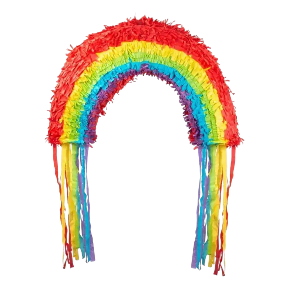 Regnbue piñata - 58 cm