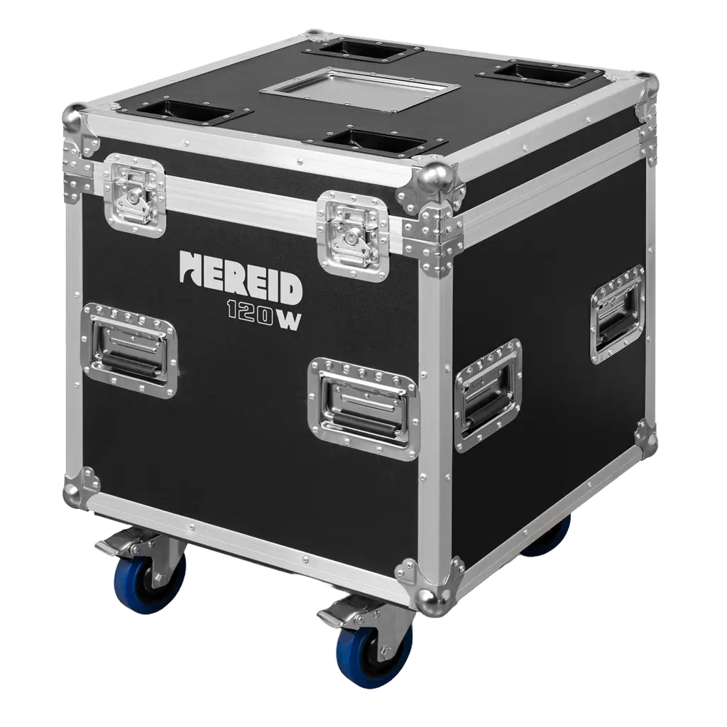 Sæt med 2 "NEREID120W" Beamlights - IP65 vandtæt med flight-case