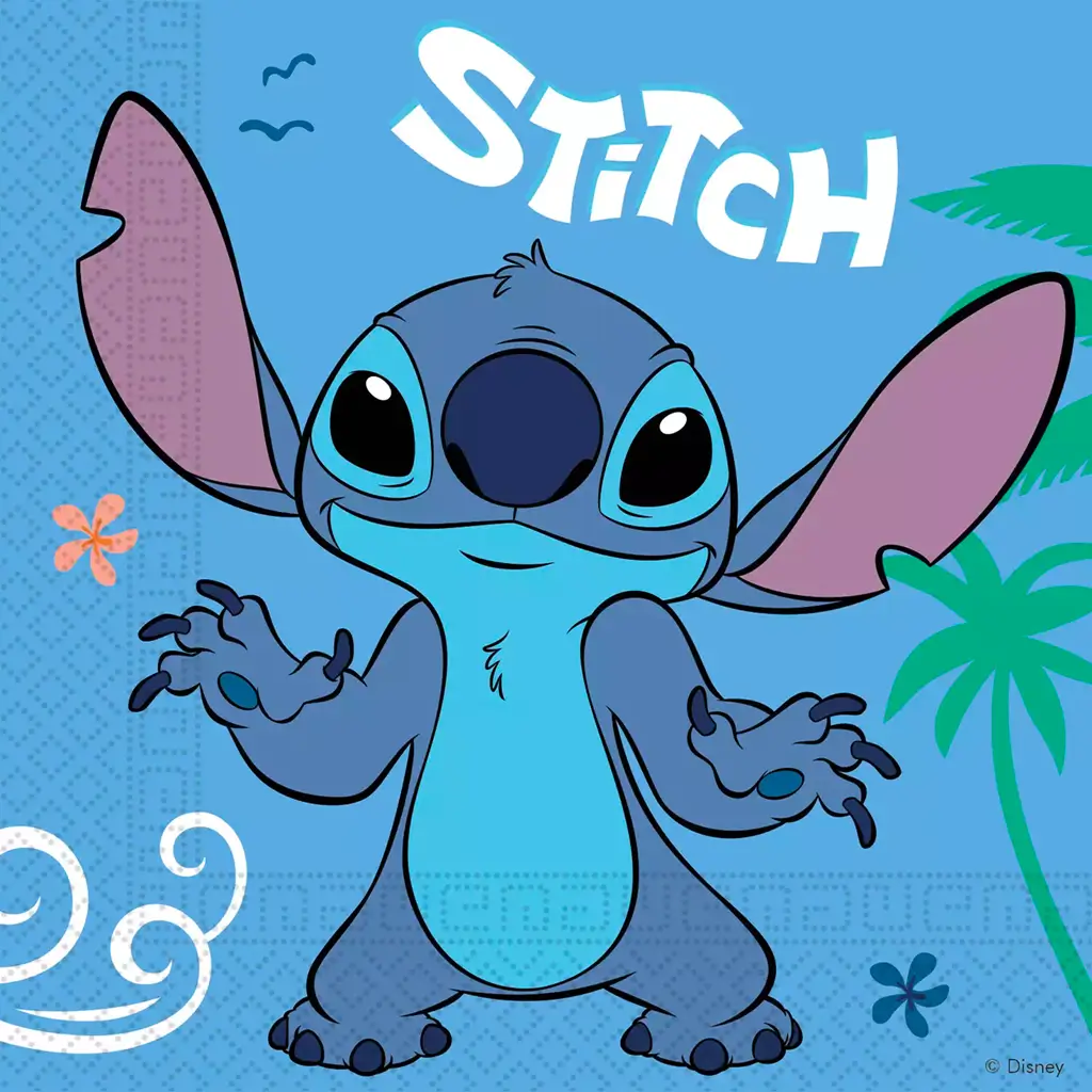 Stitch-serviet - Pakke med 20 stk.