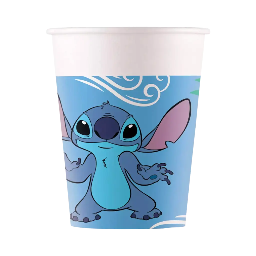 Stitch papirbæger - 25cl - Sæt med 8 stk.