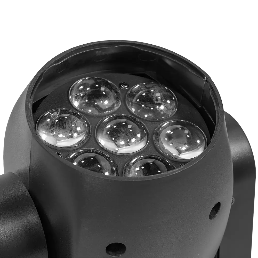 Professionelt LED-vaskehoved, "IZY 715 Zoom" - stroboskop & DMX - Mac Mah