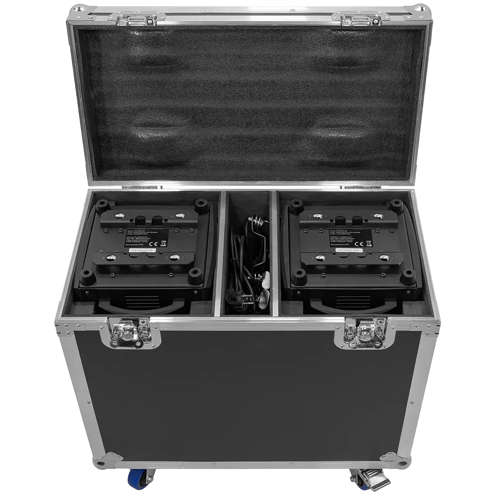 Pakke med 2 "Aurora 150 BSW" beam + spot + wash-hybrider med flightcase - Mac Mah