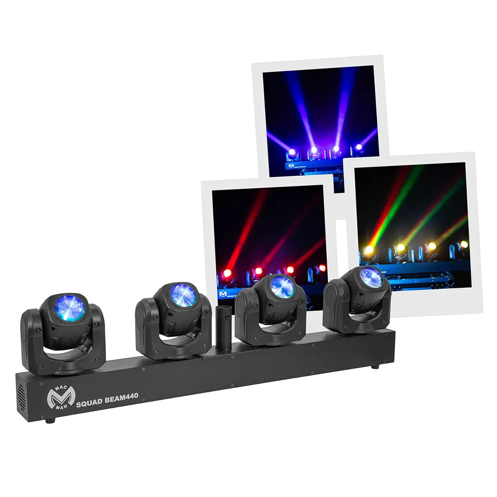 Effekt-LED-stråle "Squad Beam 440" 4 hoveder 40 W 2,5° stråle - Mac Mah