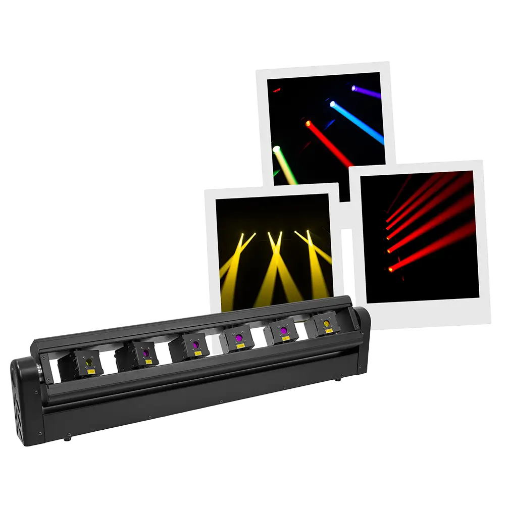 Laser bar pro "Laser Bar 6X1000RGB" 6×1000 mW motoriseret RGB - Evolite