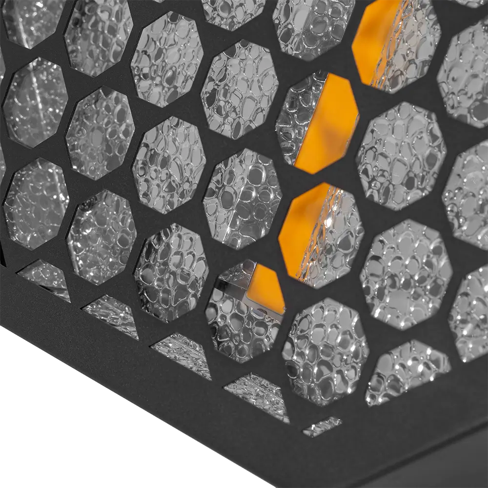 Amber-O" ottekantet retro LED-effekt + RGB DMX - Mac Mah