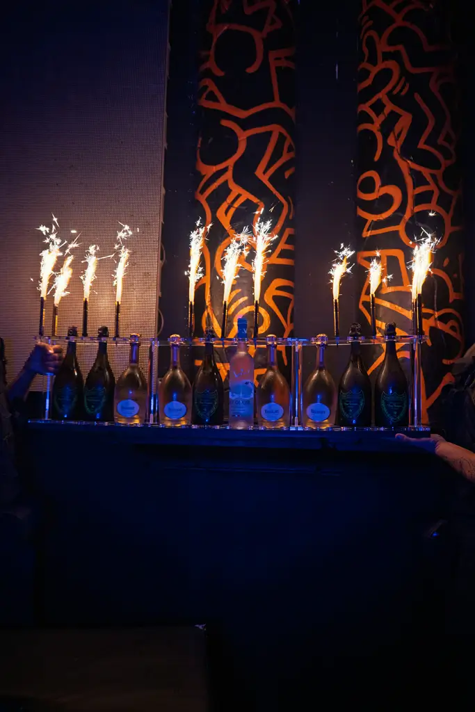 VIP 10 Bottle Line Show Display | Af Sparklers®.