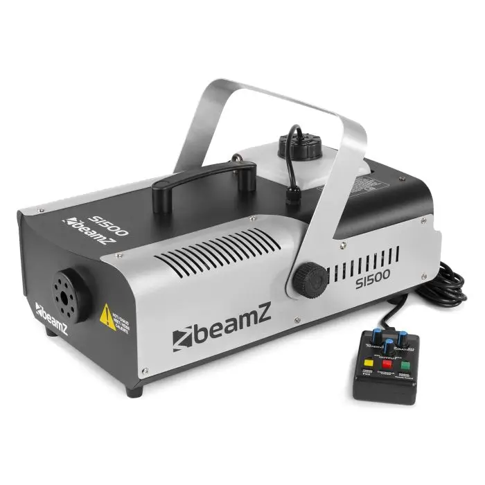 BEAMZ S1500 Røgmaskine med DMX - 1500W + kabelfjernbetjening med timer