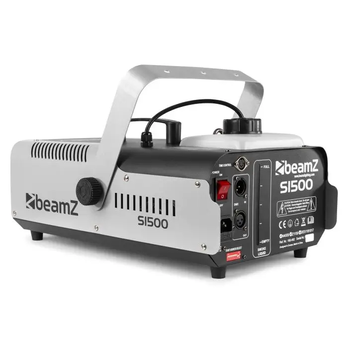 BEAMZ S1500 Røgmaskine med DMX - 1500W + kabelfjernbetjening med timer