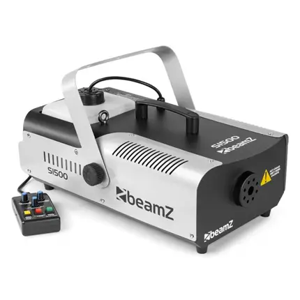 BEAMZ S1500 Røgmaskine med DMX - 1500W + kabelfjernbetjening med timer