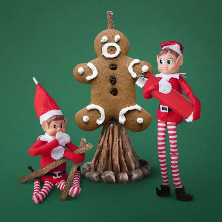 Julenisser til drenge og piger (sæt med 2)