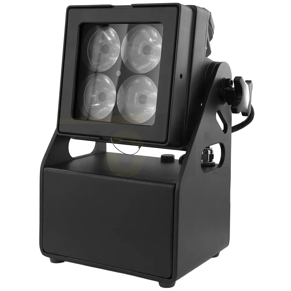 Evolite Tropikolor LED PAR-lys 4x15W FC - batteridrevet IP65 (x6)