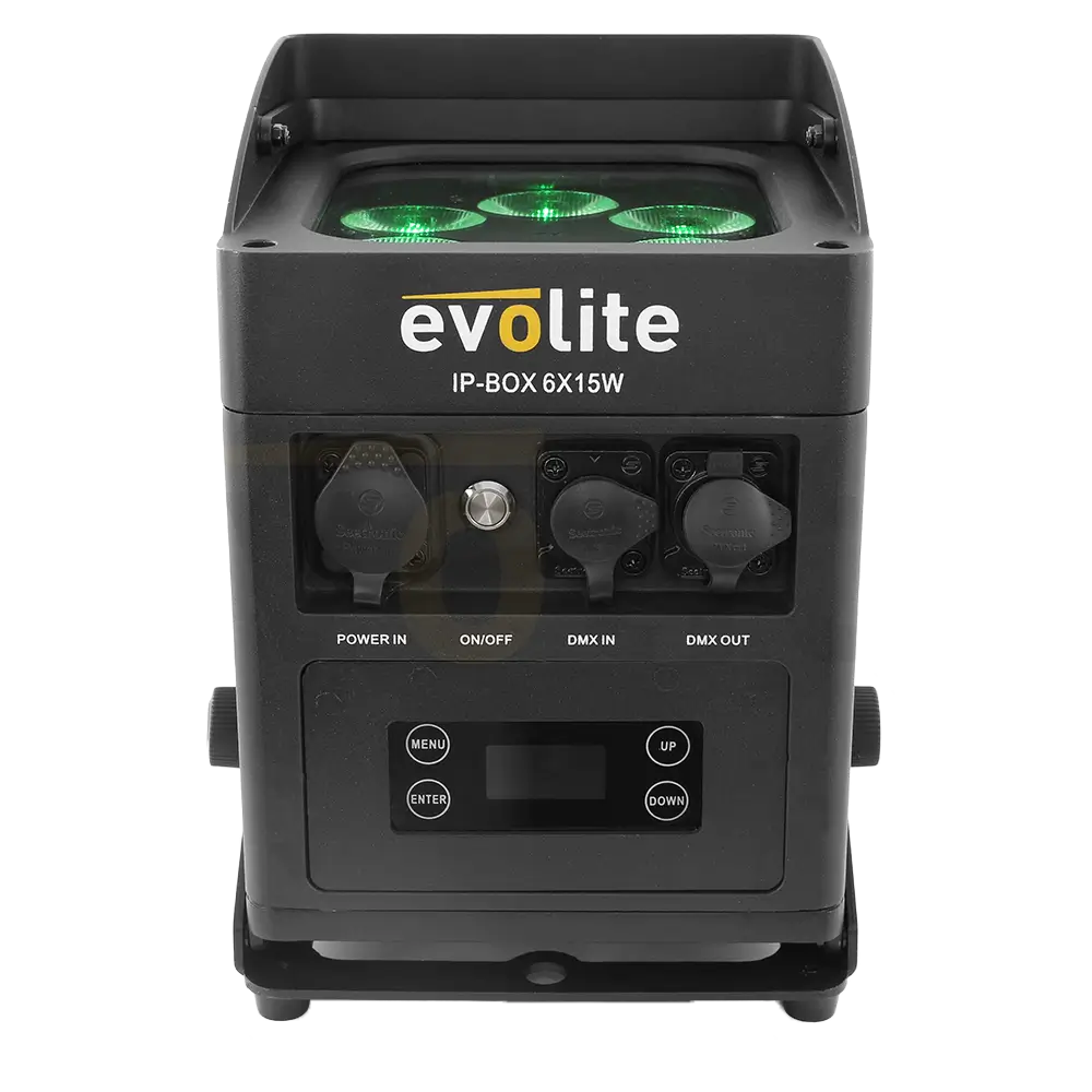 Evolite IP-Box 6×15W vandtæt projektør - LED på batteri IP65
