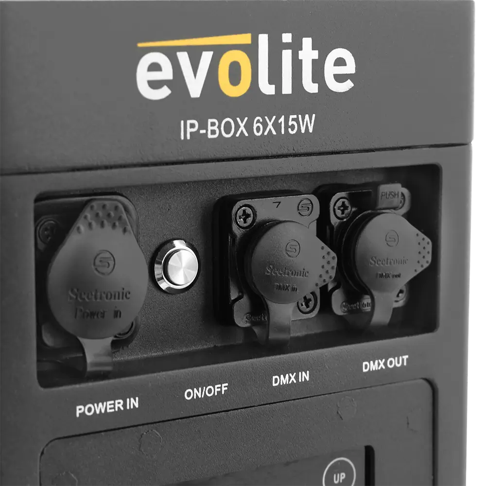 Evolite IP-Box 6×15W vandtæt projektør - LED på batteri IP65